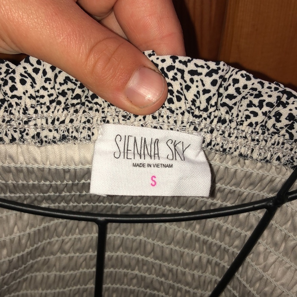 Sienna sky polka dot spotted dress mini dress summer wide strap dress size small - Picture 5 of 6